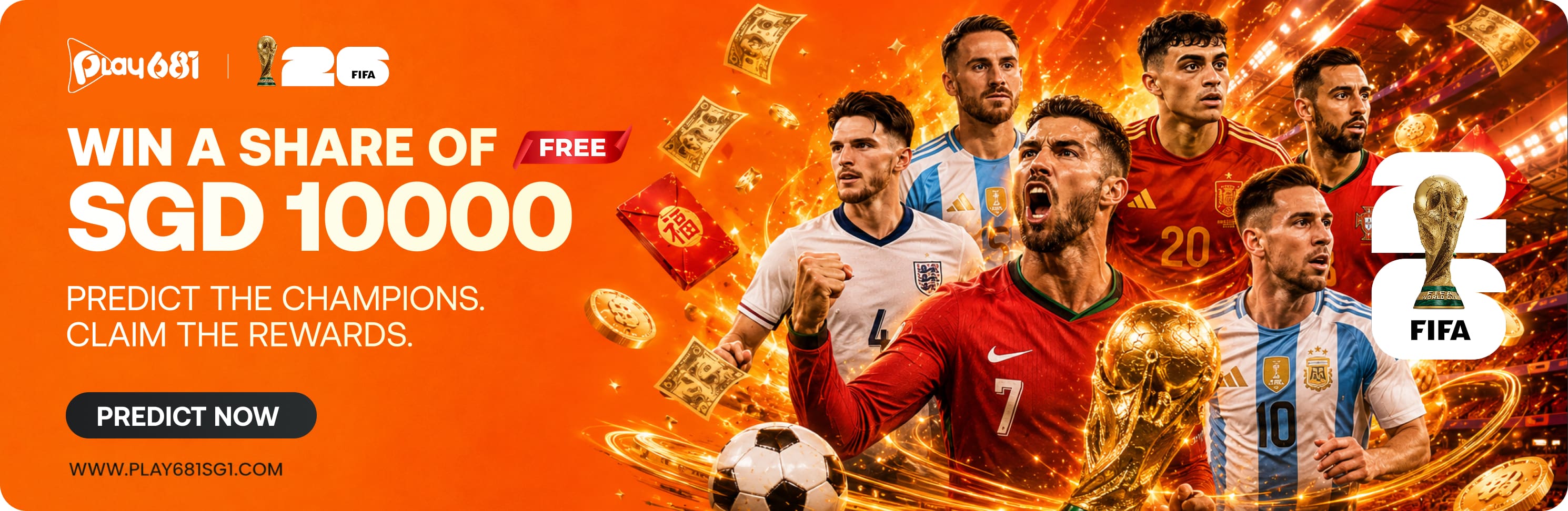 Win A Cut Of SGD 10,000 For Free This Coming FIFA World Cup