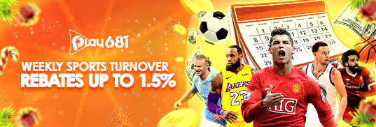 WEEKLY SPORTS TURNOVER REBATES UP TO 1.5%